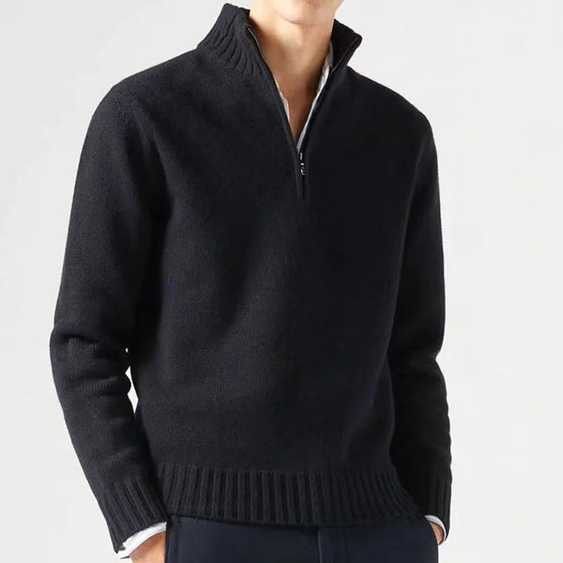 Lorenzo | Men’s Half Zip Sweater with Long Sleeves