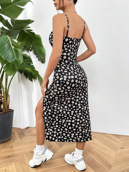 Isabella – Women’s Strapless Wrap Maxi Dress with High Split
