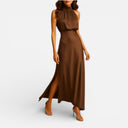 Dames Maxi-jurk Avondjurk Hoge Split Elegante Pasvorm