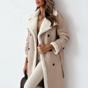 Serena Women’s Shearling Coat – Long Winter Jacket