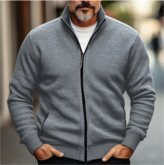 Damien | Men's Full-Zip Knit Cardigan
