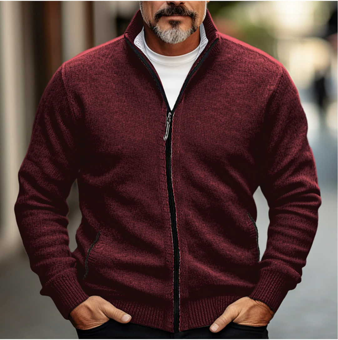 Damien | Men's Full-Zip Knit Cardigan