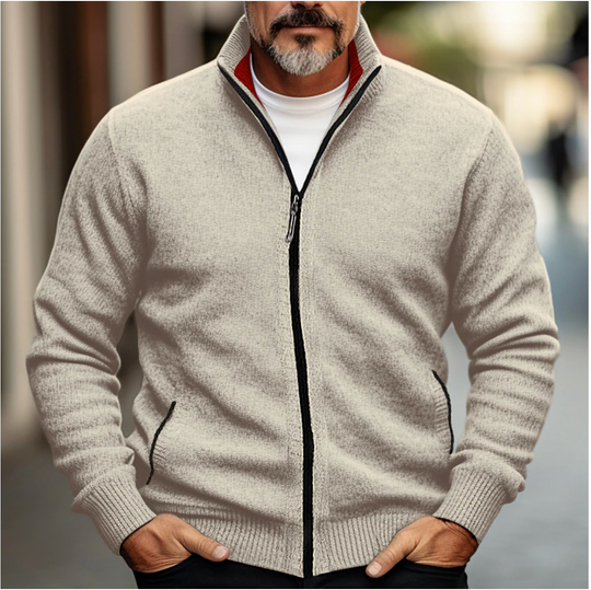 Damien | Men's Full-Zip Knit Cardigan