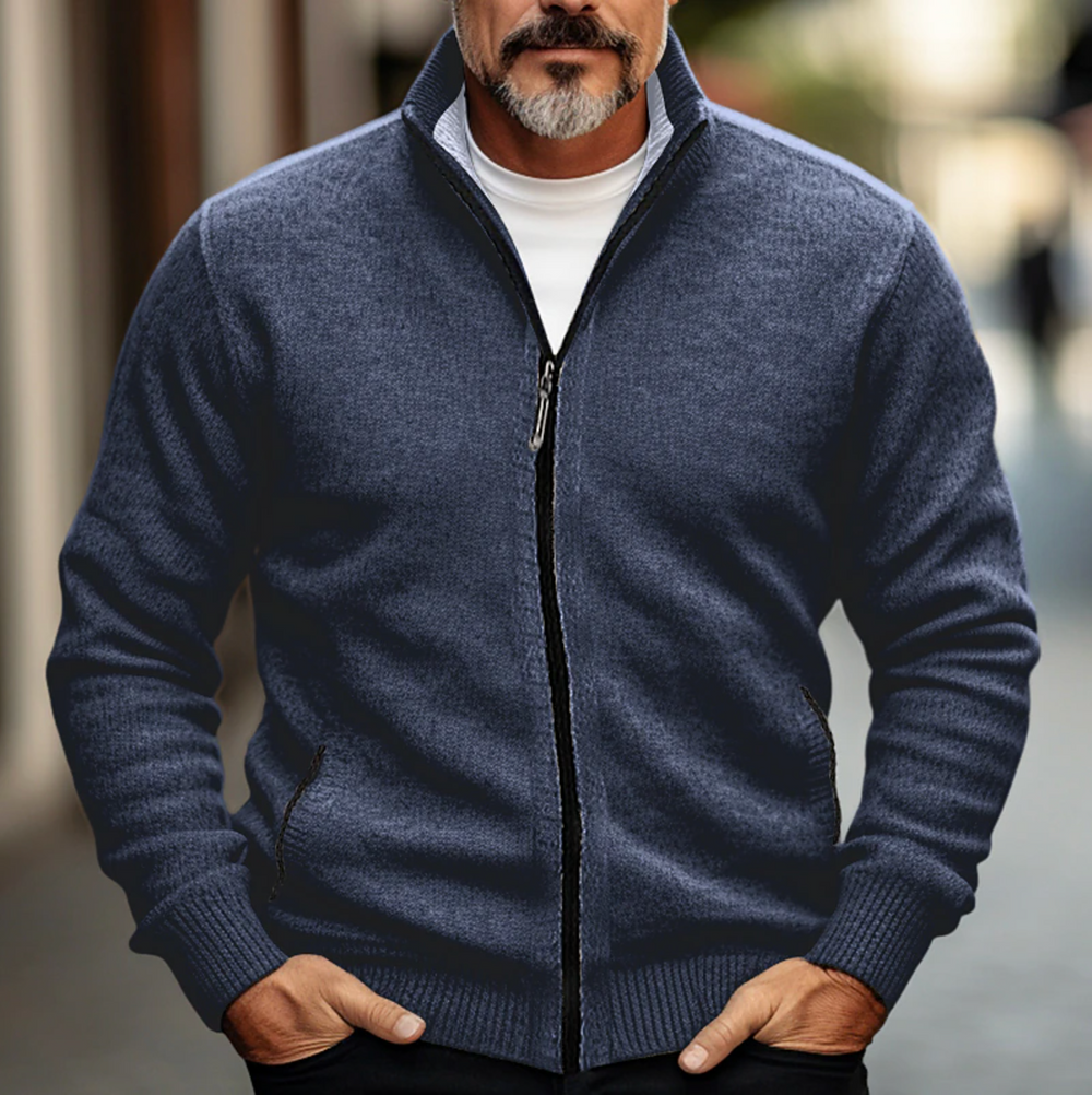 Damien | Men's Full-Zip Knit Cardigan
