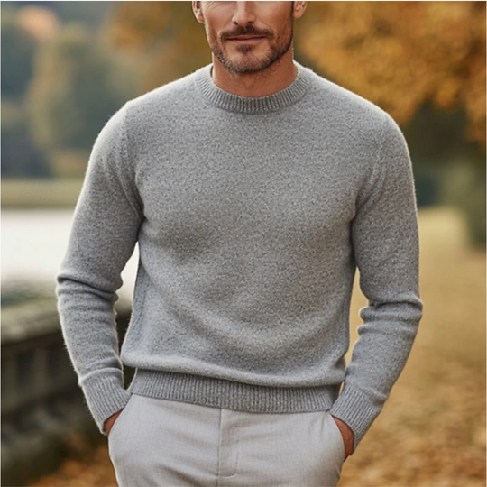 Men’s Sweater – Classic Crewneck Knit Pullover