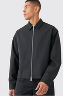 Barclay & Bloom - Men's  Black Bomber Jacket