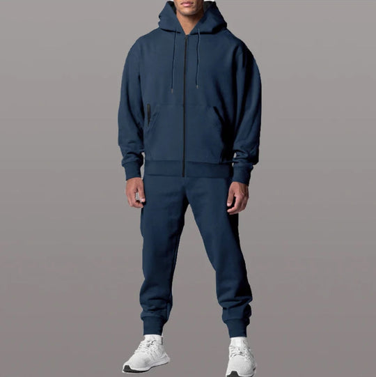 Logan Men’s Tracksuit – Hooded Zip Jacket and Jogger Pants Set