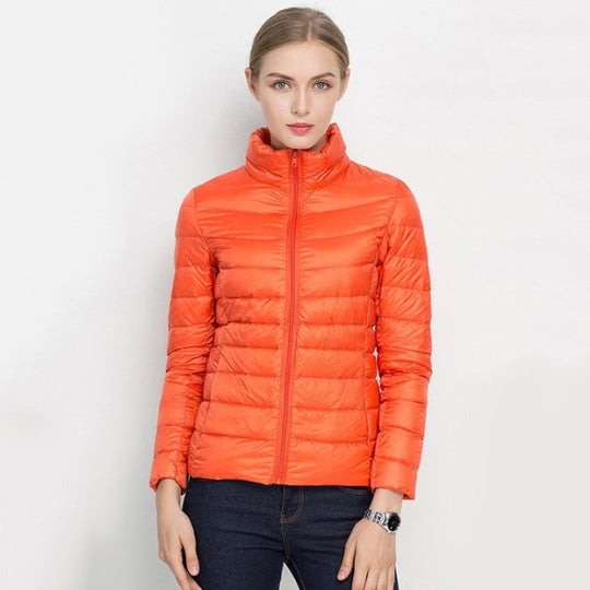 Amy Women’s Lightweight Puffer Jacket – Casual Quilted Outerwear