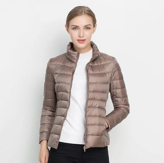 Amy Women’s Lightweight Puffer Jacket – Casual Quilted Outerwear