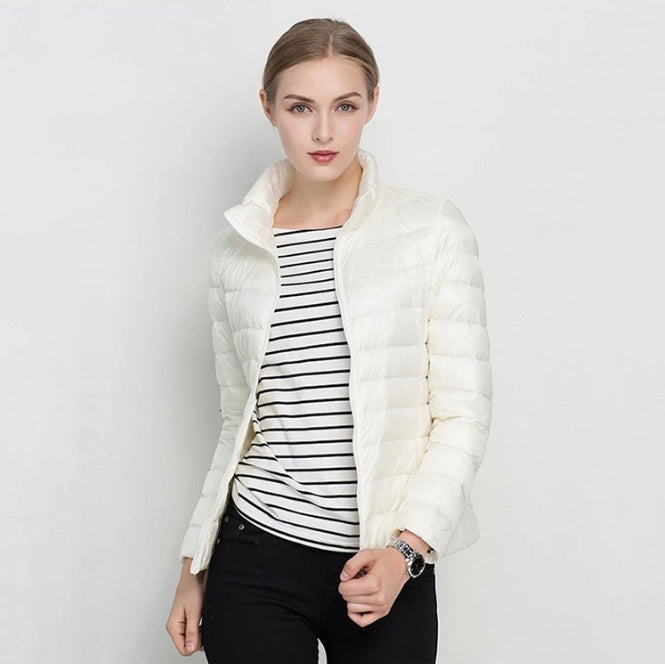 Amy Women’s Lightweight Puffer Jacket – Casual Quilted Outerwear