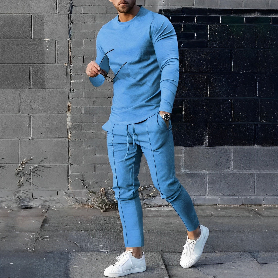 Ryan Men’s Tracksuit – Slim Fit Long Sleeve Top and Joggers Set
