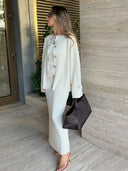 Adriana – Women’s button front knit cardigan