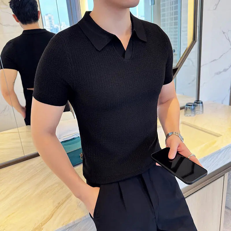 Benjamin – Casual Slim Fit Polo Collar Shirt