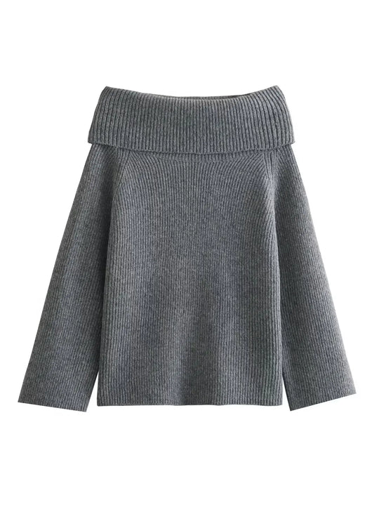 Clara | Women's Off-Shoulder Knit Sweater