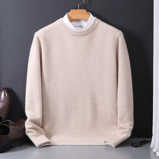 Adrian Men’s Sweater – Crew Neck Wool Blend