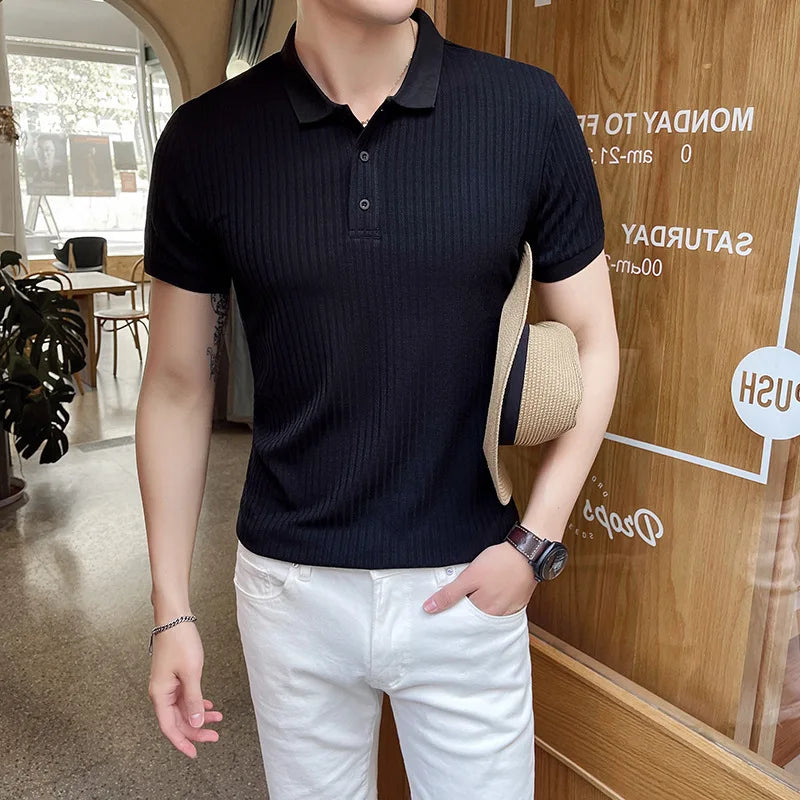 William – Casual Knit Polo Shirt