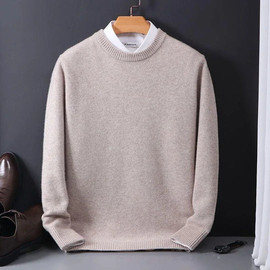 Adrian Men’s Sweater – Crew Neck Wool Blend