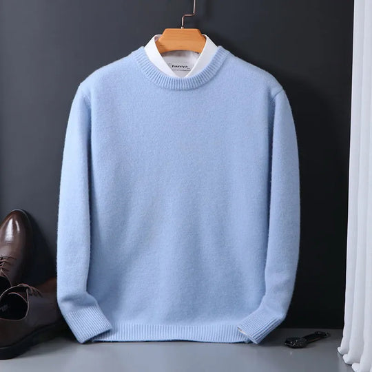 Adrian Men’s Sweater – Crew Neck Wool Blend