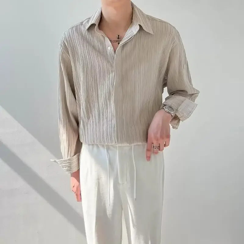 Taiki – Men’s Casual Striped Long Sleeve Shirt