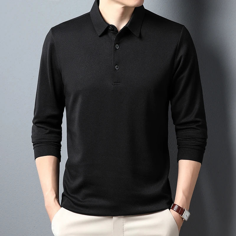 Eddy | Herren Langarm-Poloshirt