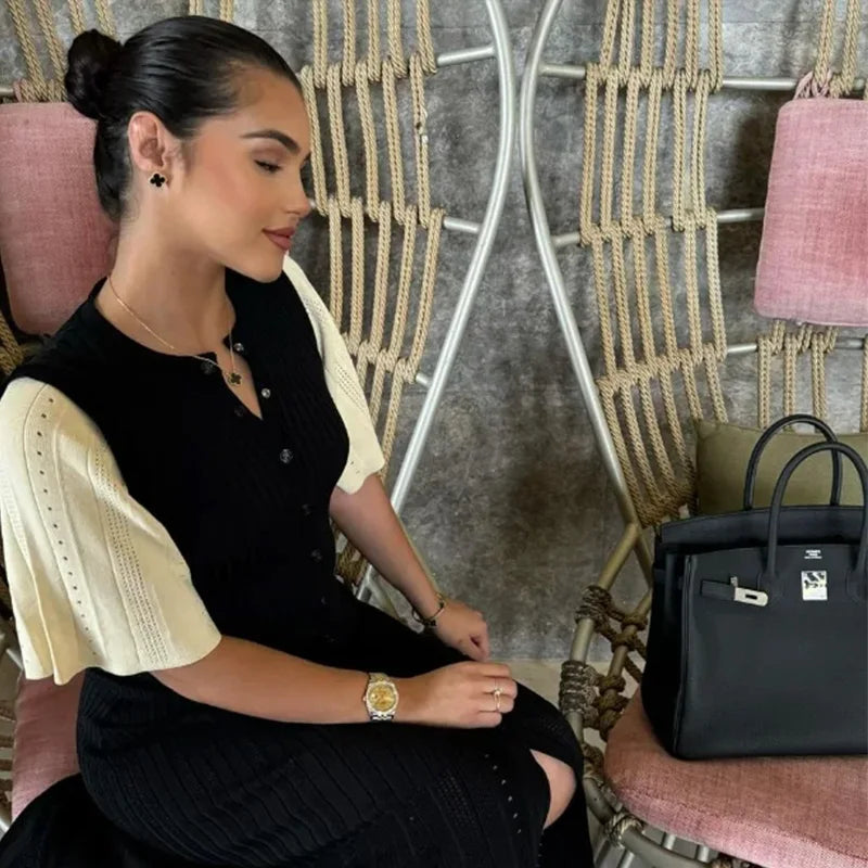 Grace – Knit Dress with High Waist
