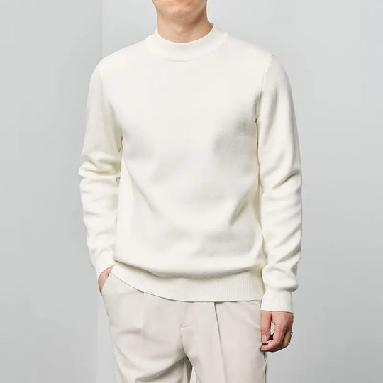 Simon Men’s Sweater – Crew Neck Wool Blend