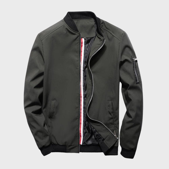 Calvin - Męska kurtka bomber z zamkiem błyskawicznym