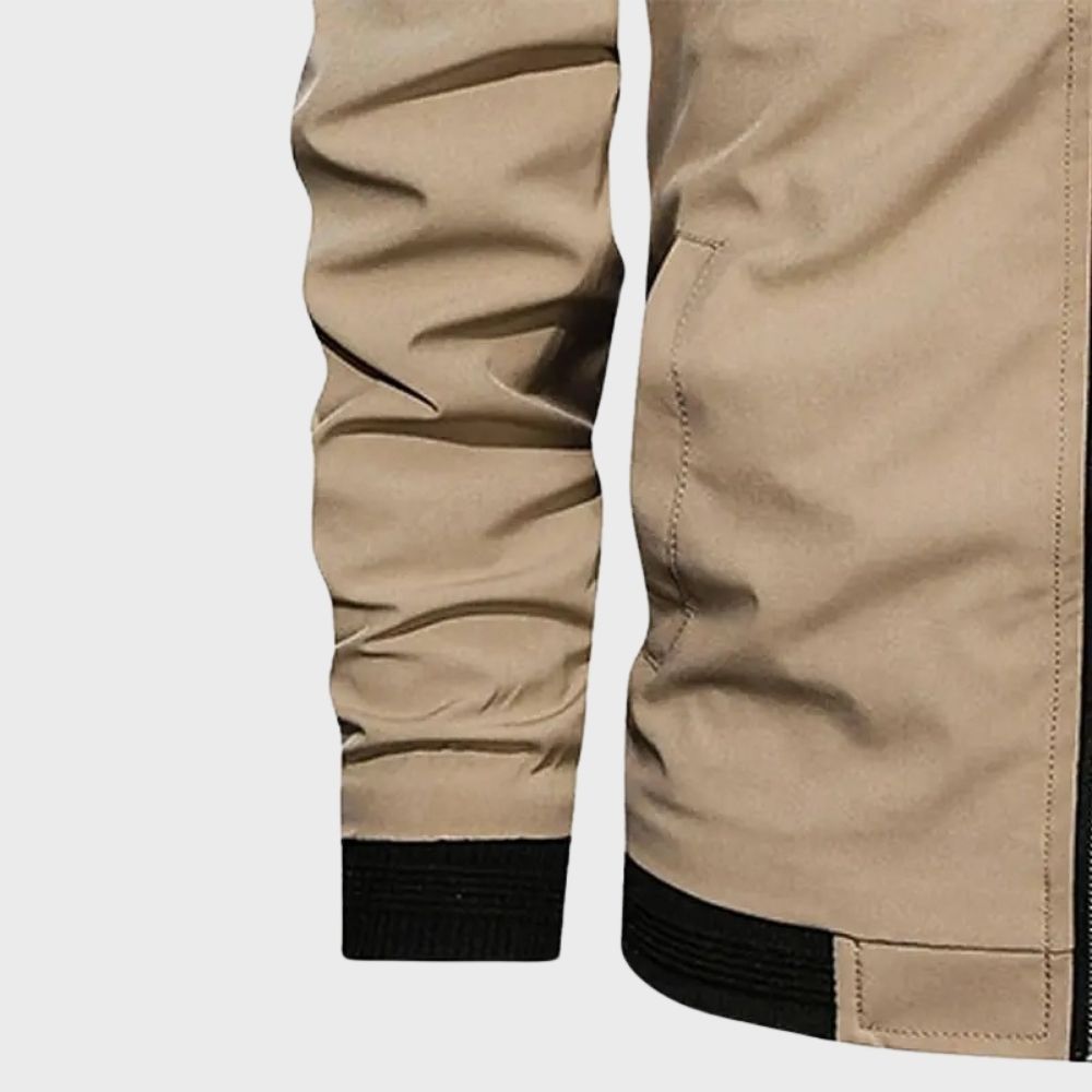 Calvin - Męska kurtka bomber z zamkiem błyskawicznym