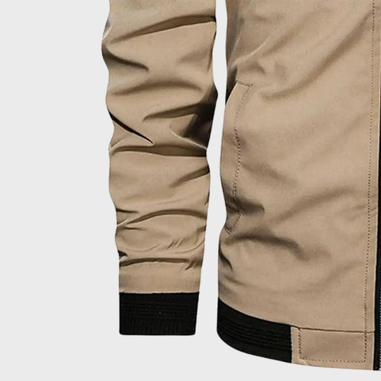 Calvin - Męska kurtka bomber z zamkiem błyskawicznym