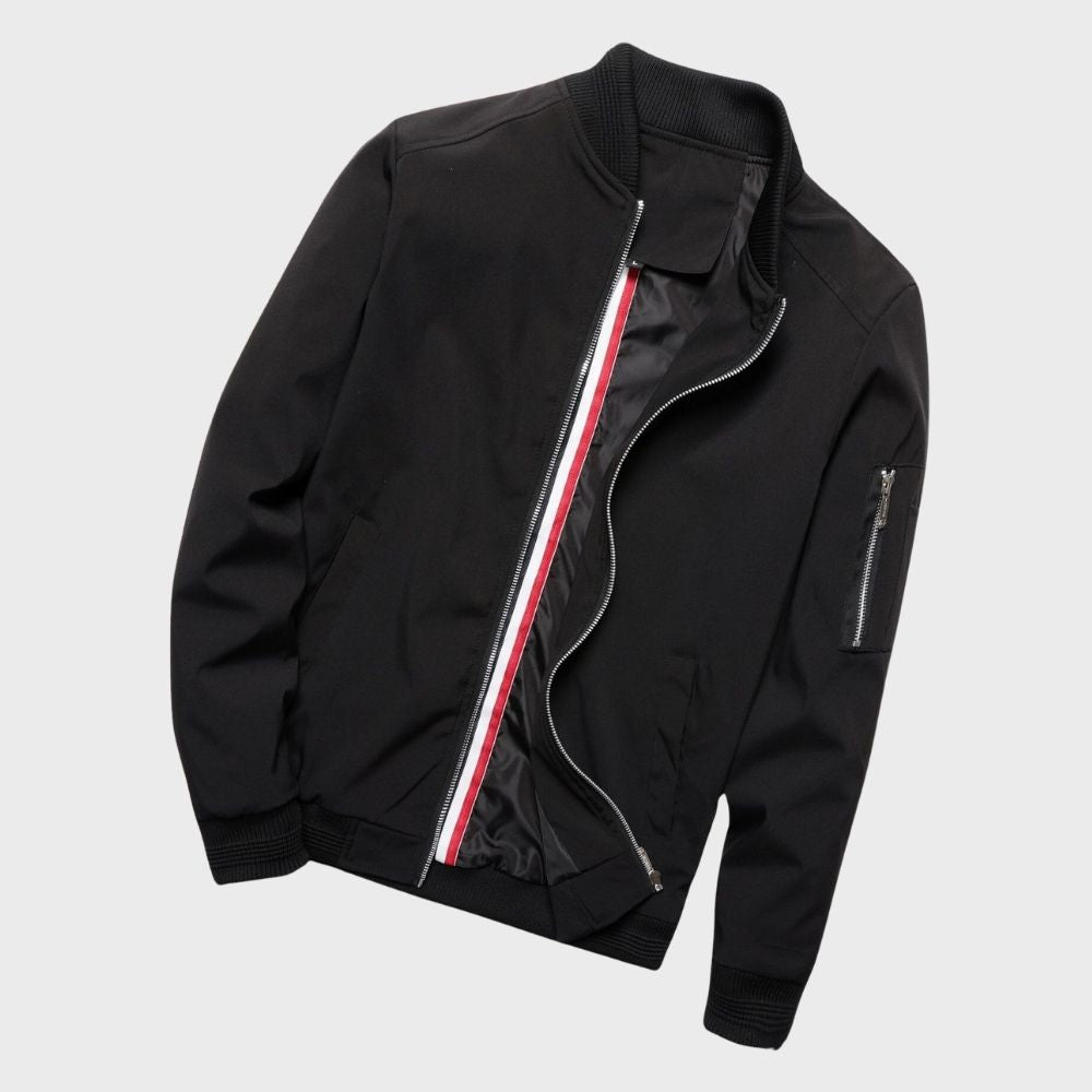 Calvin - Męska kurtka bomber z zamkiem błyskawicznym