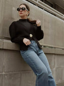 Ivy | Women's Knitted Cardigan with Single Button Closure