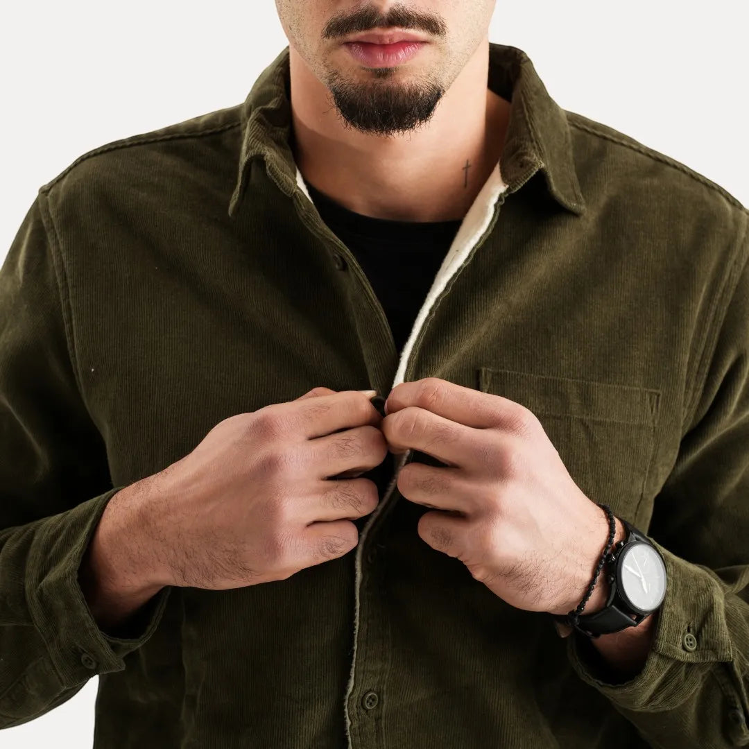 Adrien – Men’s corduroy long sleeve shirt