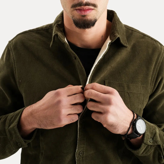 Adrien – Men’s corduroy long sleeve shirt
