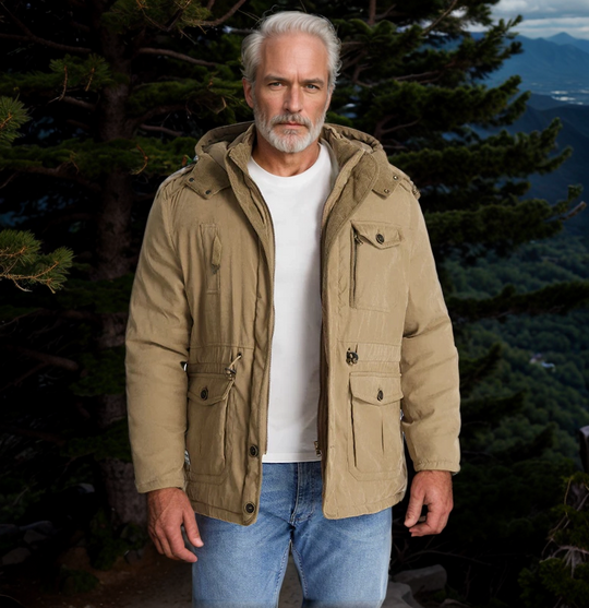 Graham Men’s Parka – Hooded Winter Jacket with Multiple Pockets