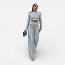 Fiorella | Two-Piece Sequin Top with Tassels