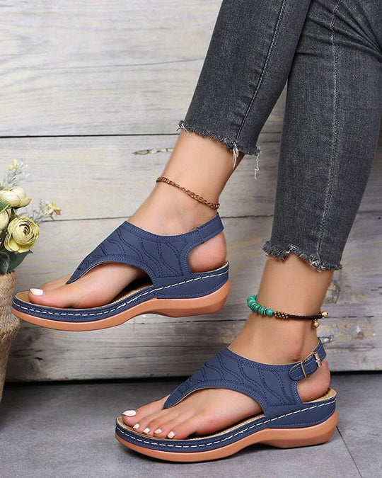 Liora – Open Toe Slingback Sandals with Toe Ring Sole
