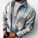 Barclay & Bloom | Men’s Checked Flannel Shirt – Long Sleeve Casual Plaid Overshirt