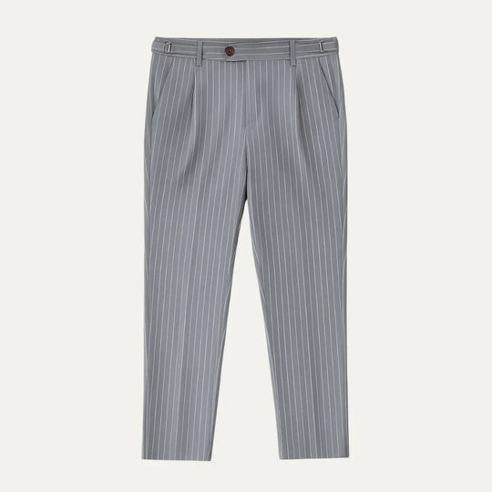 Lorenzo | Slim Fit Pinstripe Trousers