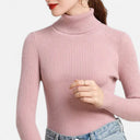 Barclay & Bloom | Women’s Ribbed Turtleneck – Long Sleeve Slim Fit Top