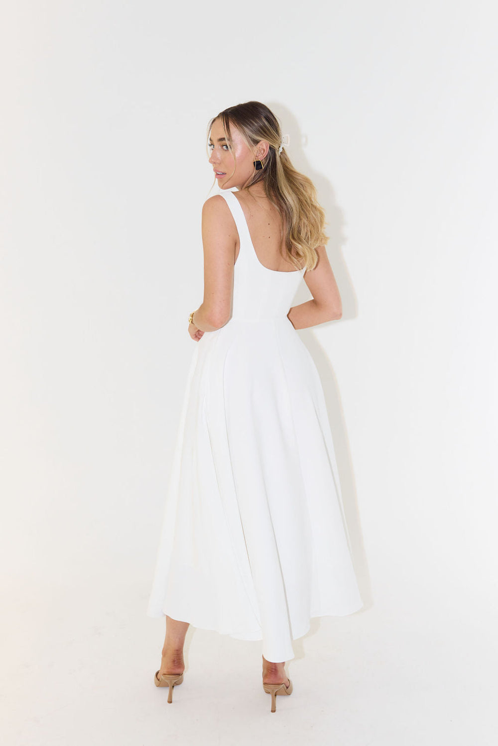Elodie - Women’s Square Neck Maxi Dress