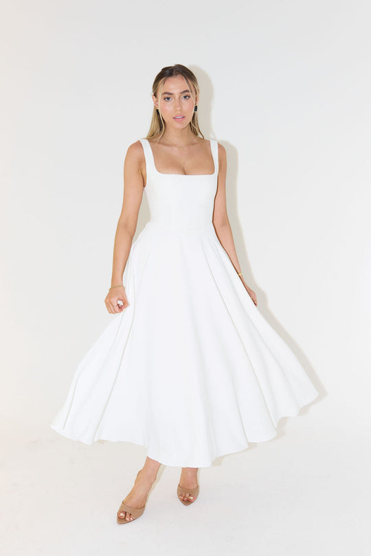 Elodie - Women’s Square Neck Maxi Dress
