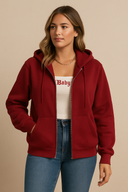 Viola – Women’s Zip-Up Hoodie with Pockets