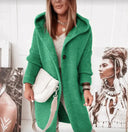 Harper Women’s Hooded Knit Cardigan – Button Front Long Sleeve Sweater