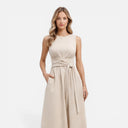 Barclay & Bloom | Women’s Maxi Dress Sleeveless Twist Waist Lightweight Elegant