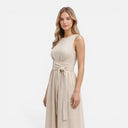Barclay & Bloom | Women’s Maxi Dress Sleeveless Twist Waist Lightweight Elegant