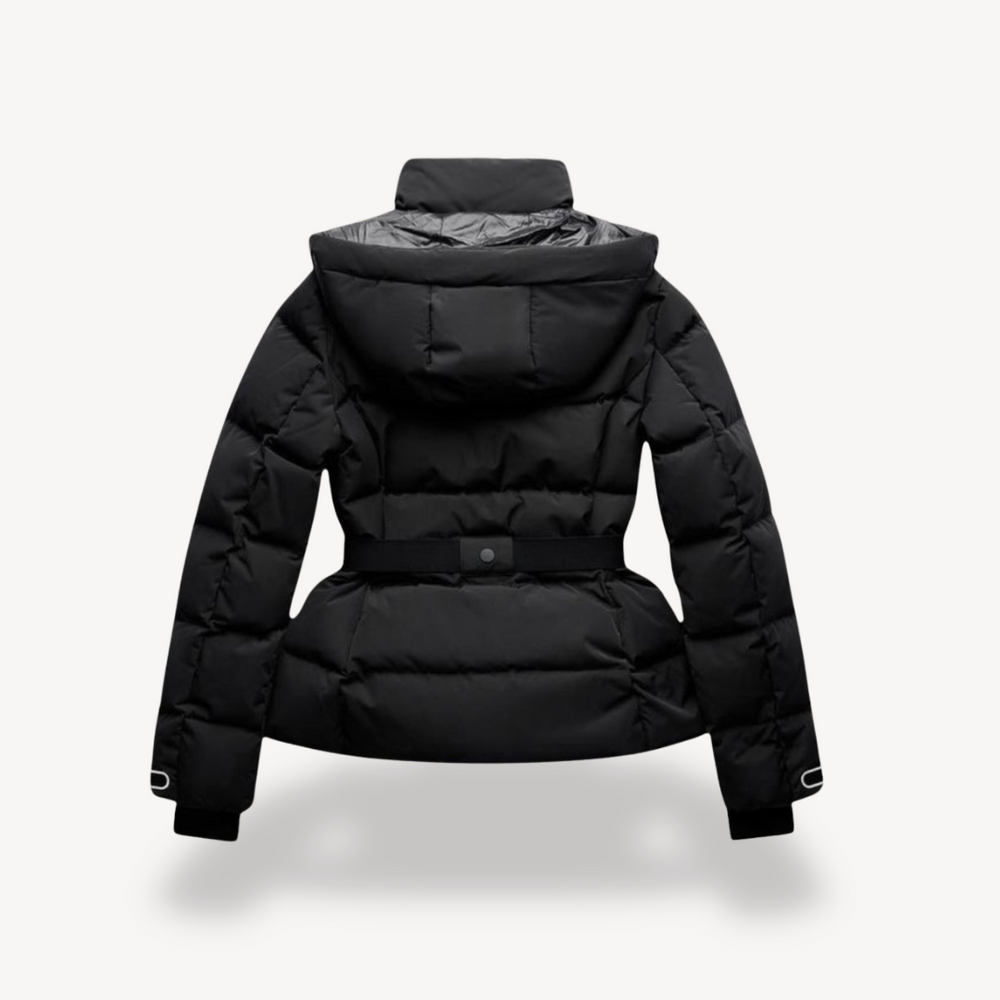 Barclay & Bloom | Damen Winter Steppjacke – Gestepptes Daunenmantel mit Gürtel