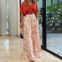 Zoey - Elegant Set With Wide Leg Pants and Blouse