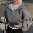 Thea | Women's Zip-Up Hoodie with Drawstring Hood