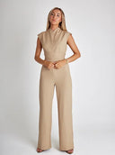 Harmony Jumpsuit - Mouwloos en met wijde pijpen