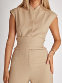 Harmony Jumpsuit - Sleeveless and wide legged